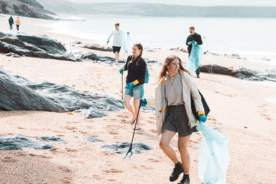 Porthleven Beach Clean with the Origin Team