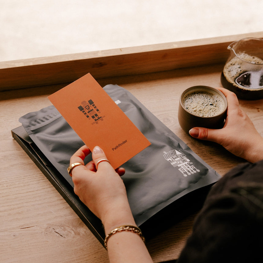 Unboxed coffee subscription on table