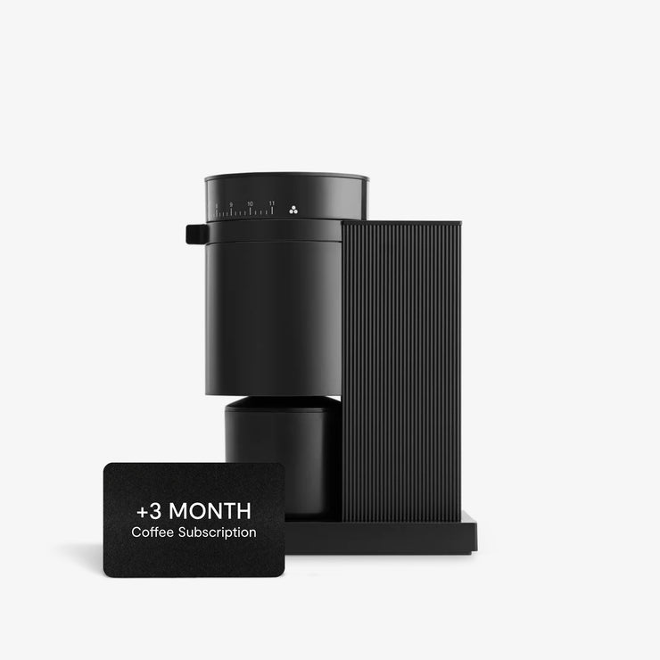 Fellow Opus Coffee Grinder with 41+ grind settings, compact design, and precision burrs, ideal for versatile brewing methods.