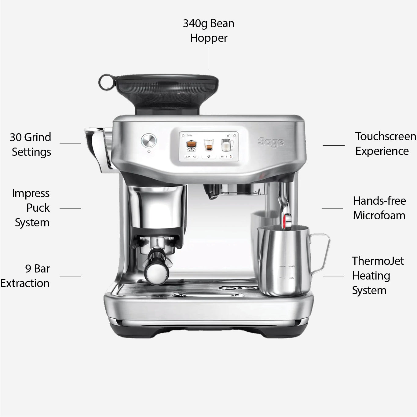Sage Barista Touch Impress - Steel