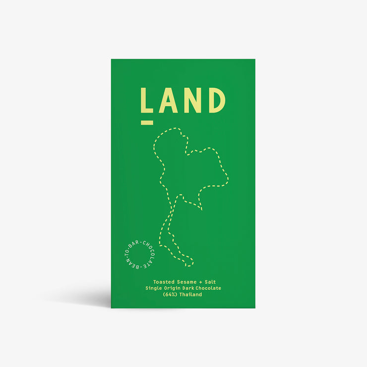 Land Chocolate - 64% Dark Toasted Sesame & Salt (Thailand)