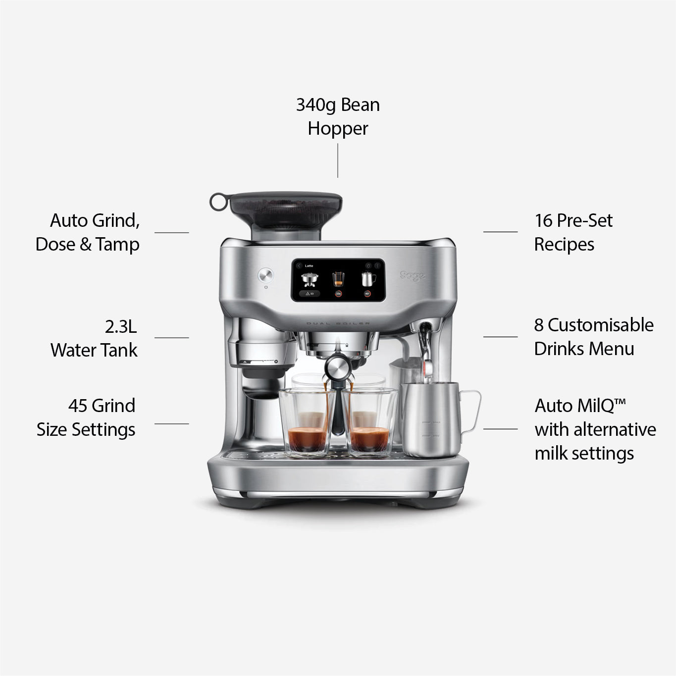 Sage Oracle Dual Boiler - Steel