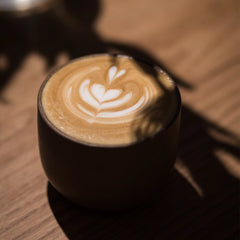 Decaf coffee bag with coffee tasting card