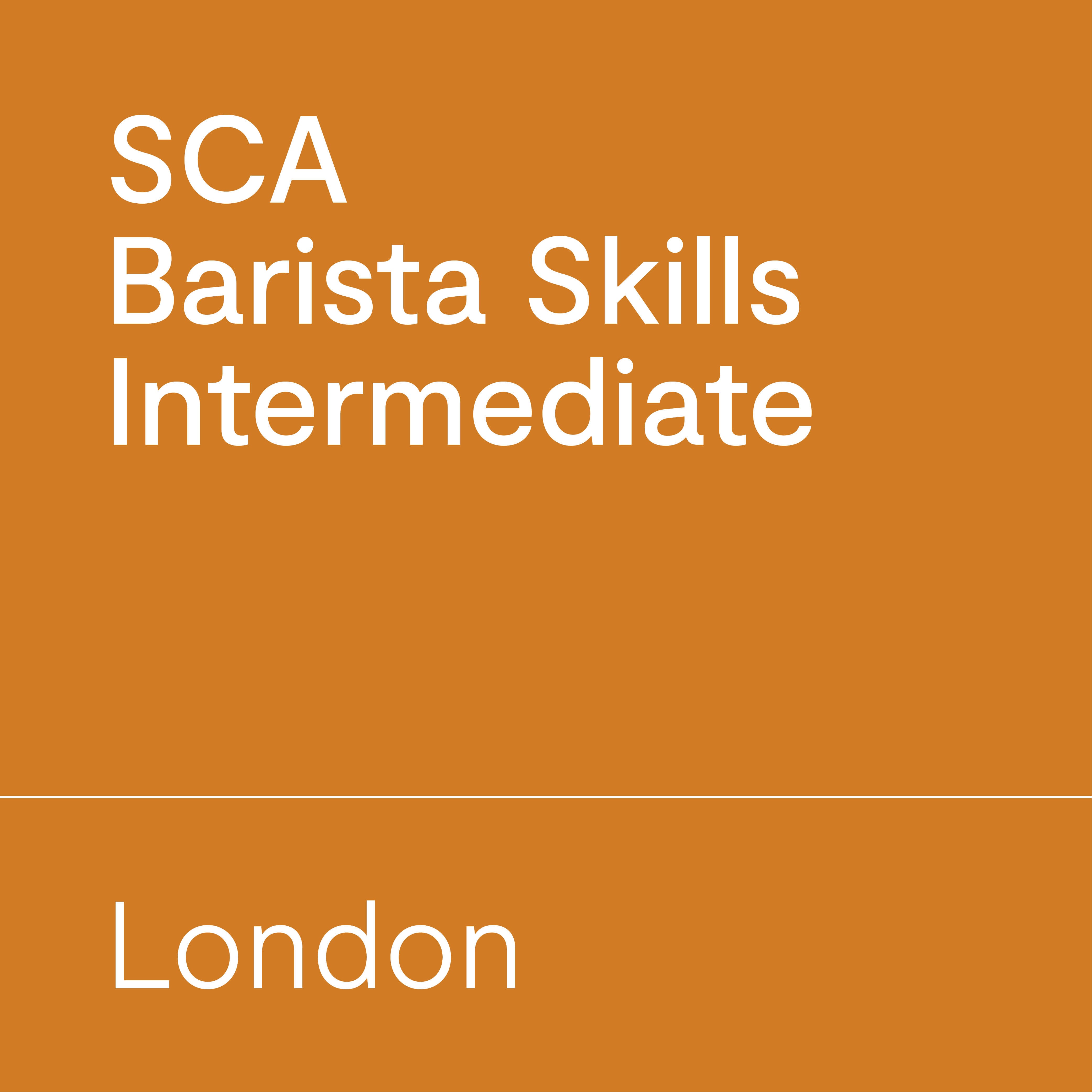 SCA Barista Skills Intermediate London