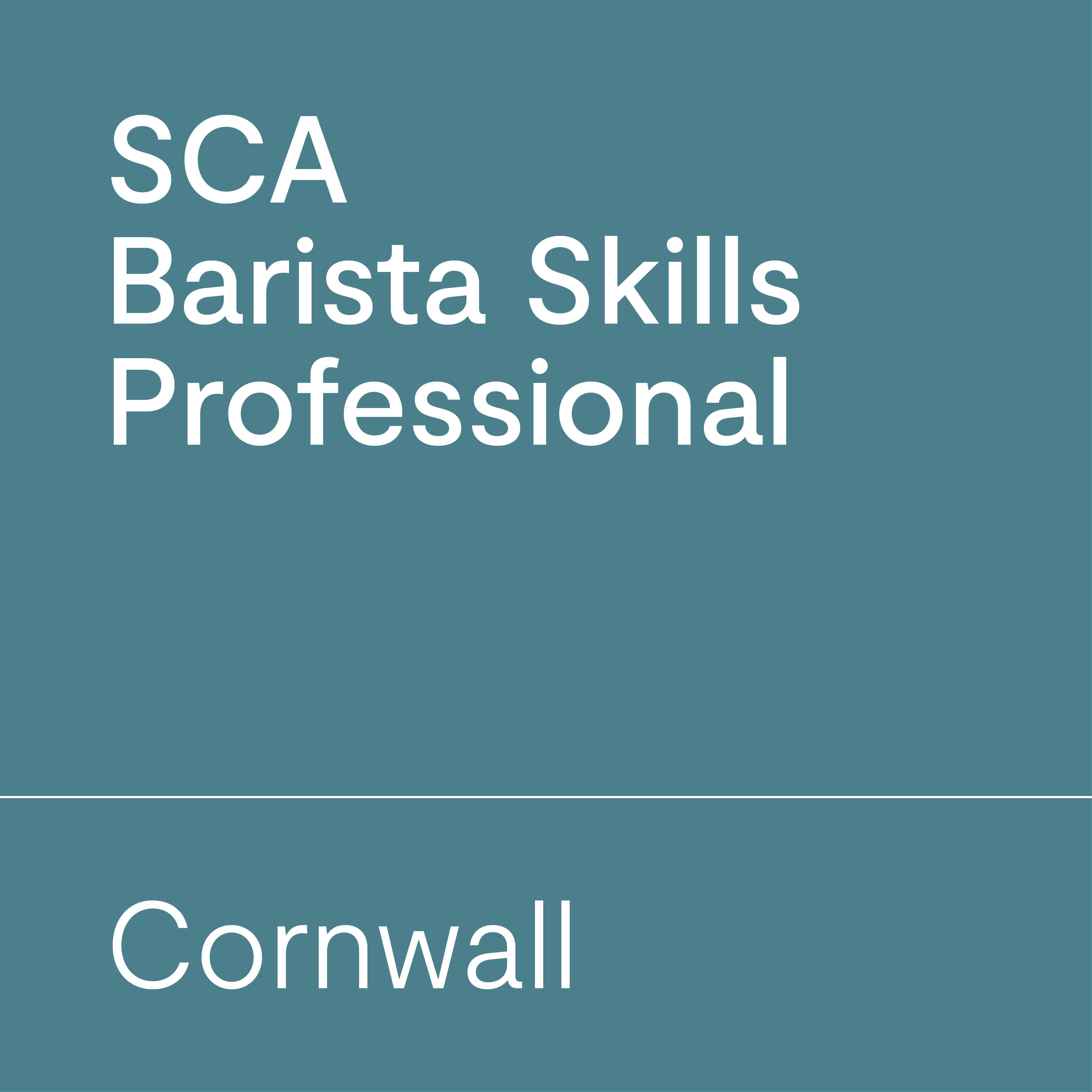 SCA Barista Skills Professional Cornwall