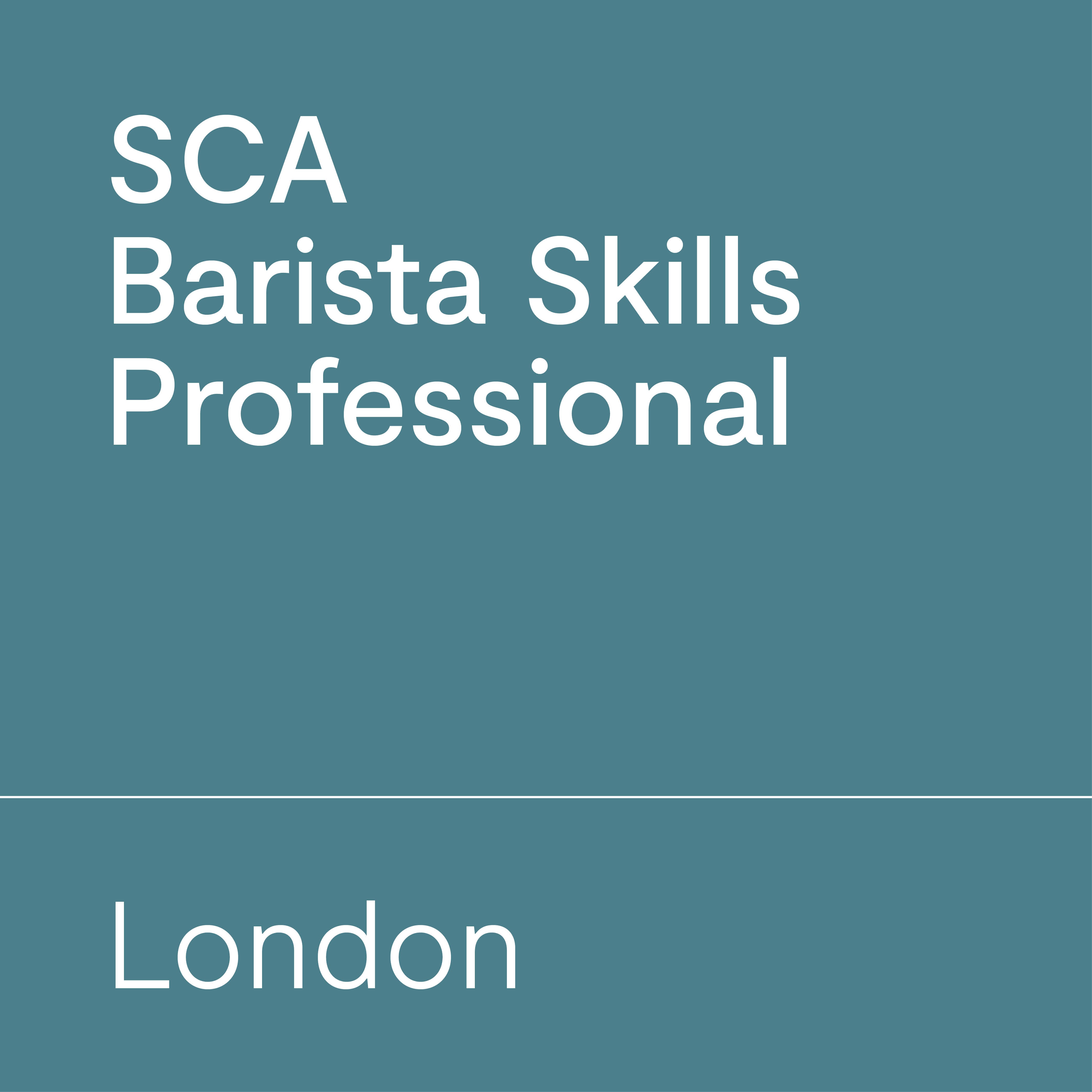 SCA Barista Skills Professional London