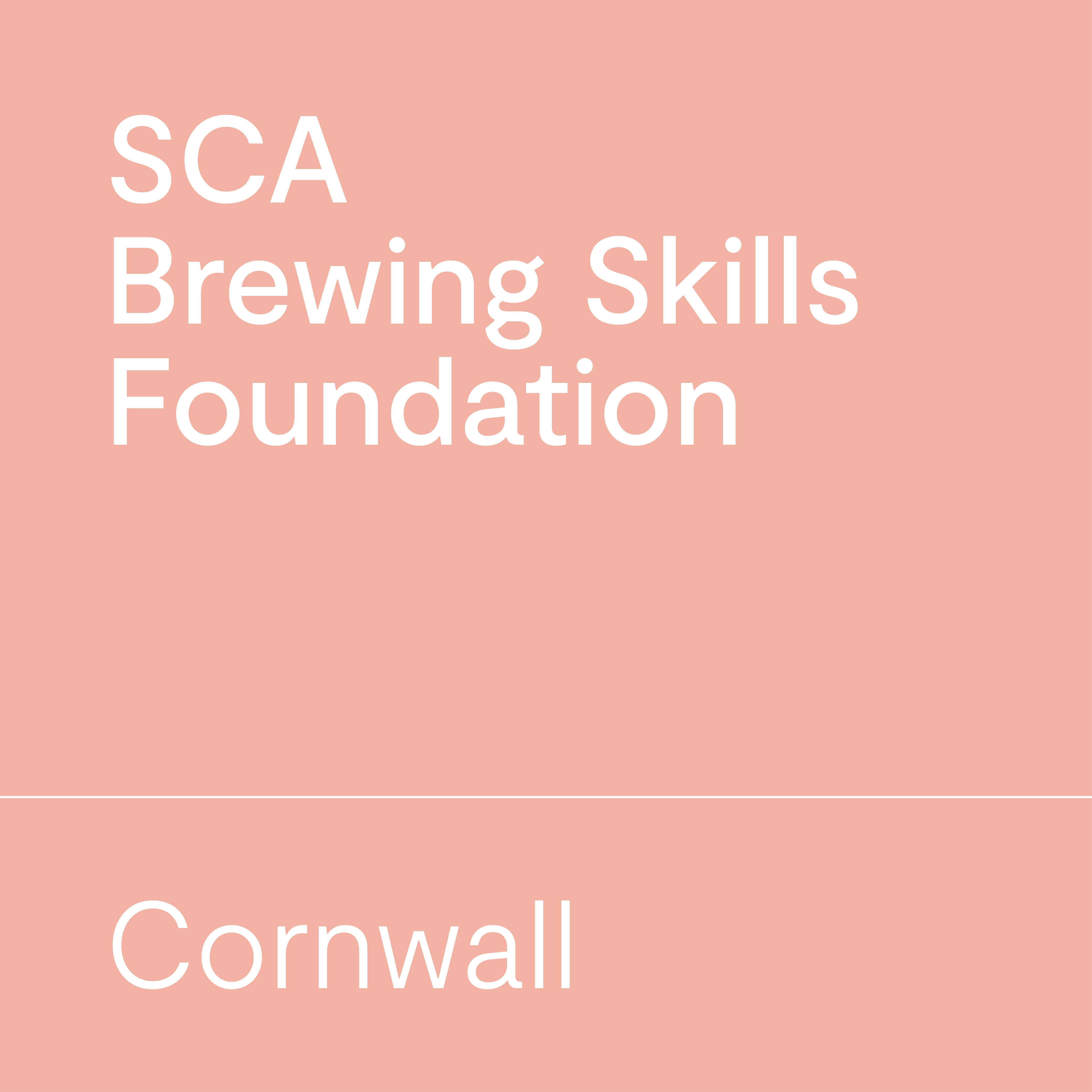 SCA Brewing Foundation Cornwall
