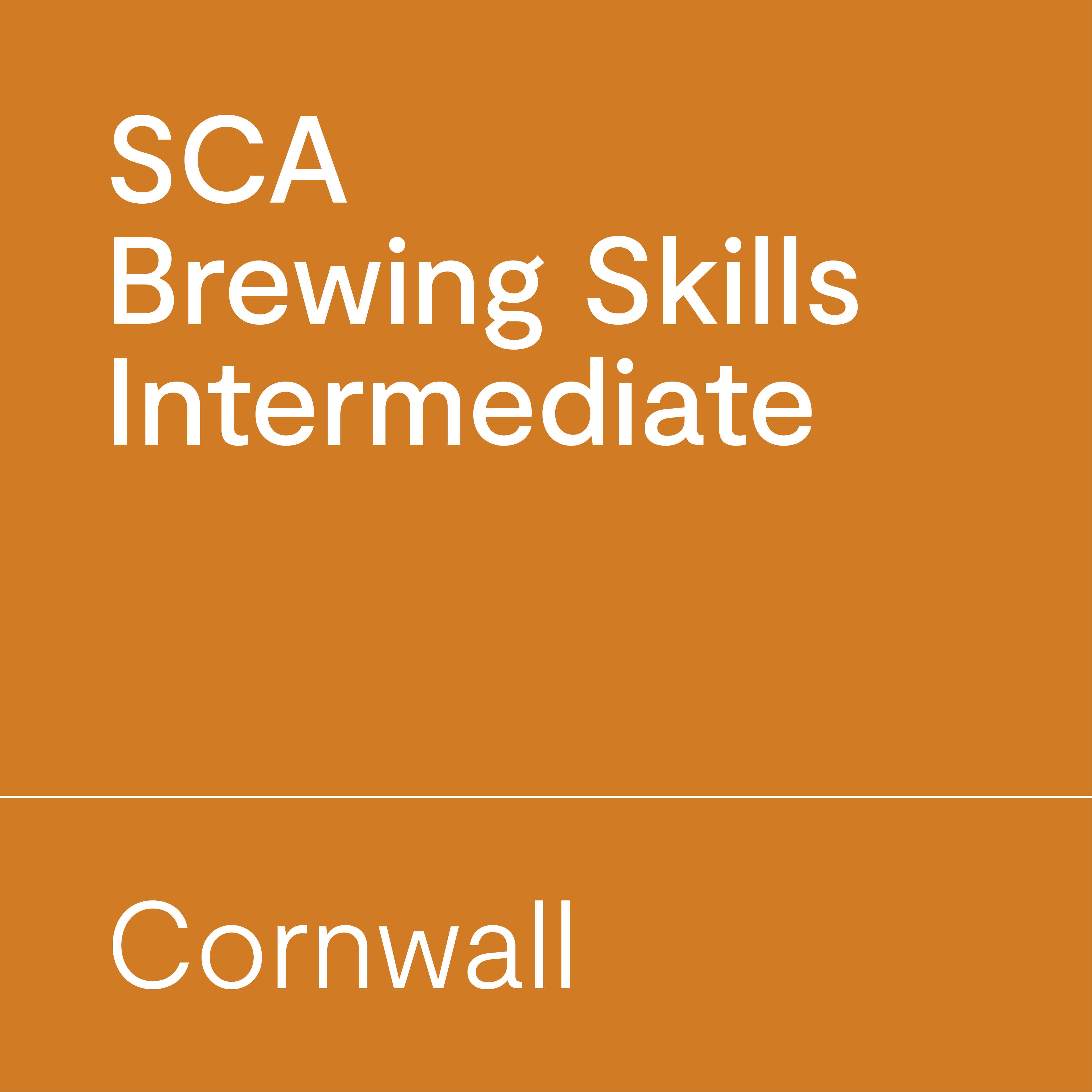 SCA Brewing Intermediate Cornwall
